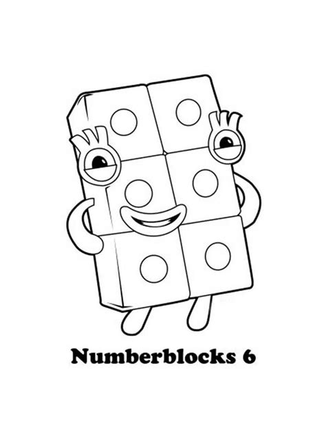 Numberblocks coloring pages