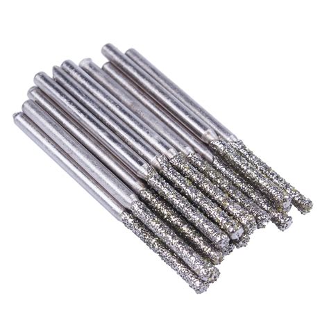 HHO 20PCS 2mm Diamond Coated Hole Saw Solid Drill Bit For Glass Tile ...