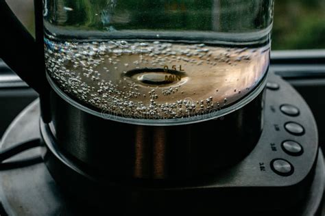 Boiling Clear Water in Kettle Stock Photo - Image of kettle, teapot ...