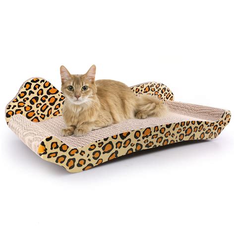 Cat Scratcher Lounge, Corrugated Cat Cardboard Couch, Scratch Bed ...