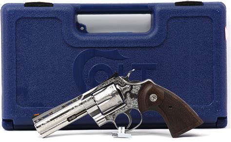 Colt Python Engraved 357 Mag Revolver 4.25" Barrel, DAV-12409, DAV12409