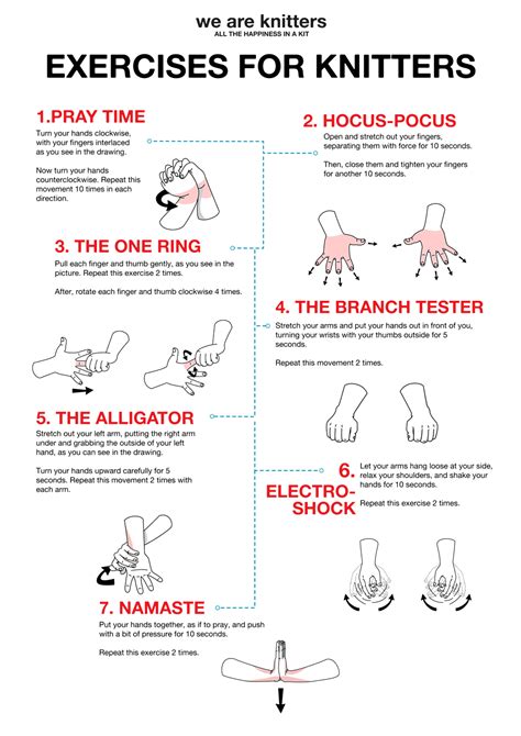 Hand exercises for knitters - The Blog - US/UK