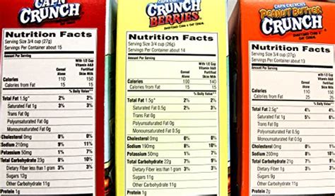 captain crunch ingredients label