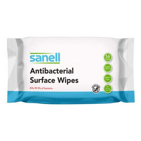 ANTIBACTERIAL WIPES PK60