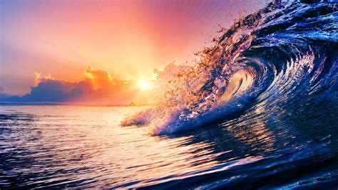 Free photo: Ocean Wave Sunset - Yellow, Sunny, Scene - Free Download ...