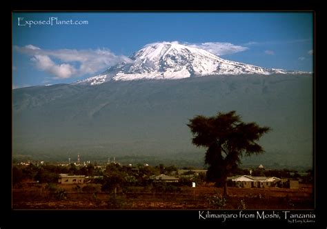 Kilimanjaro from Moshi after snow, stock photography by