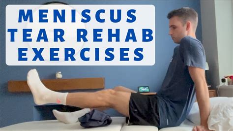 Meniscus Tear Recovery workout - YouTube