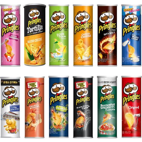 Pringles Potato Tile Chips Crispy Butter Caramel Tortilla Flavor Snack ...