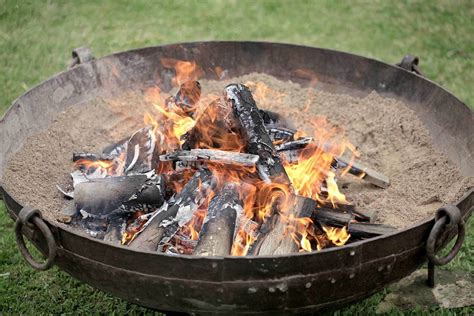 Rent a Big Beautiful Kadai Indian Fire Pit plus Seating and Blankets