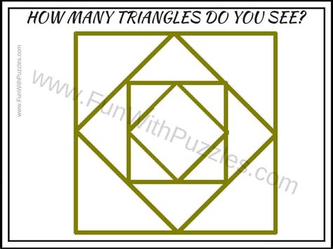 Triangles Counting Picture Puzzle