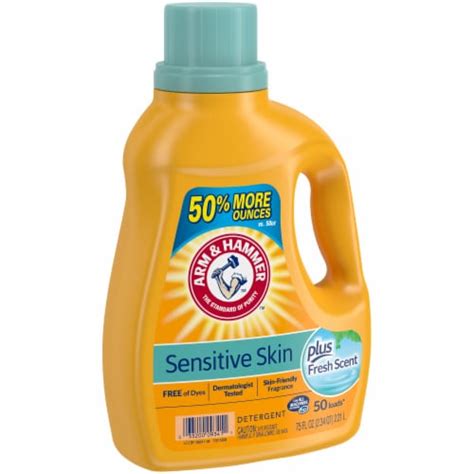 Arm & Hammer Sensitive Skin Plus Fresh Scent Liquid Laundry Detergent ...