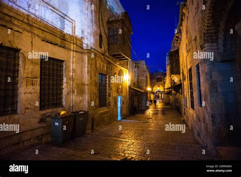 Night view of Jerusalem in Israel Stock Photo - Alamy