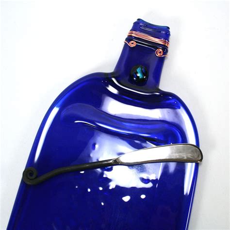 Large Skyy Vodka Cobalt Blue Bottle Serving by ShifflettStudios