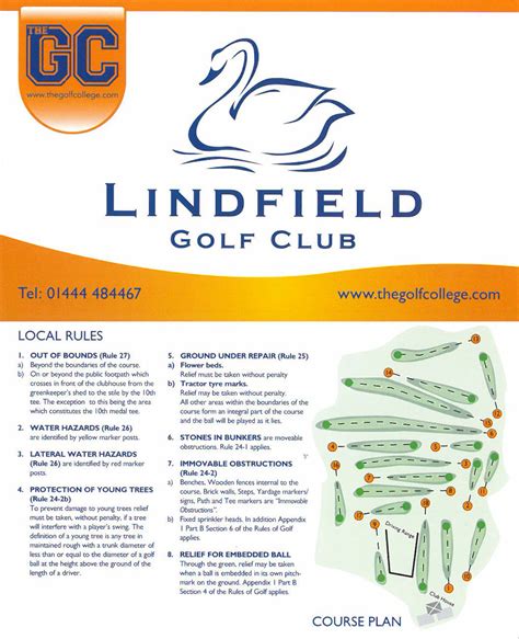 Score Card - Lindfield Golf Club