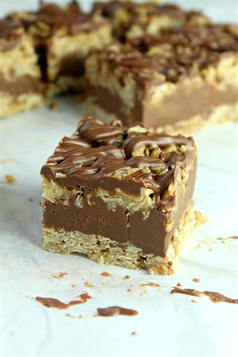 Easy No Bake Chocolate Oat Bars Recipe | Deporecipe.co