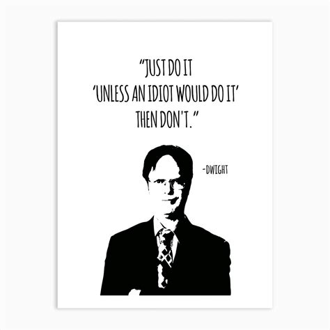 Dwight Schrute Quotes 1 Art Print by KunStudio - Fy