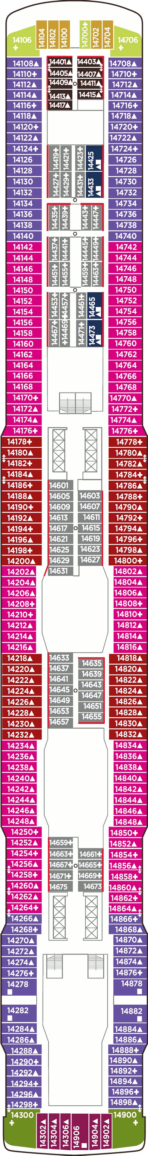 Norwegian Escape Deck Plans