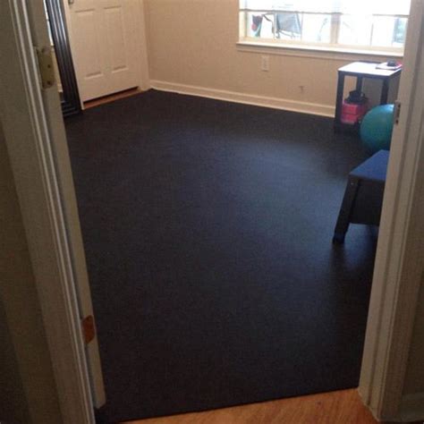 Rubber Flooring Rolls 1/4 Inch 4x10 Ft Colors home. Home Gym Basement ...