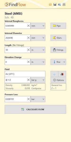 Pipe Flow Wizard Flow Rate Calculator Software