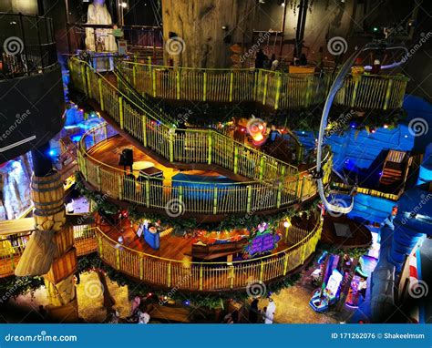 Doha Festival City,Doha,Qatar-01 December 2018: Beautiful Mall in Qatar ...