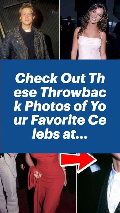 Check Out These Throwback Photos of Your Favorite Celebs at ...