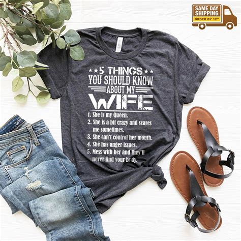 Husband and Wife Shirt, Funny Husband Gift, Funny Wife T Shirt, Best ...