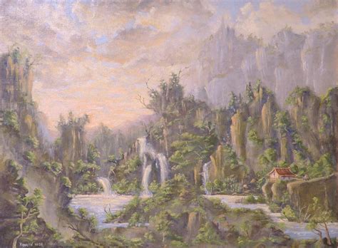 Mystical Landscape Painting by Thomas Kearon - Pixels