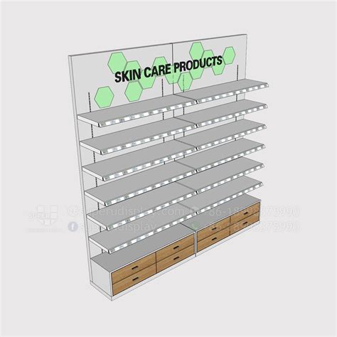 Custom Retail Wall Pharmacy Shelving Systems for Retail Shop, Store ...