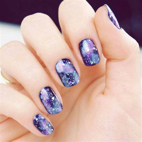 Galaxy | Purple nail art designs, Purple nail art, Galaxy nail art