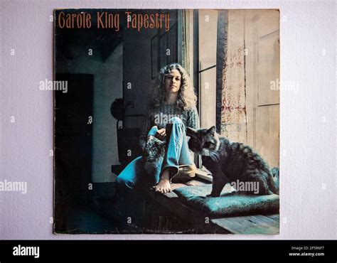 LP cover of Tapestry, the second studio album by Carole King, which was ...