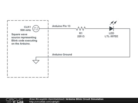 Arduino Blink Circuit Simulation - CircuitLab