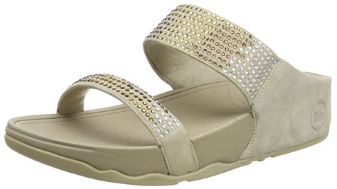 FitFlop Women's Flare Slide Sandal,Pebble,10 M US on Galleon Philippines