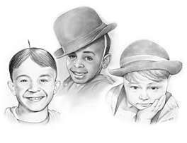 little rascals | People illustration, Movie art, Kids comedy