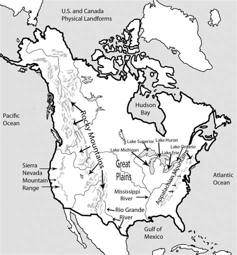 Physical Map Of The United States Printable | Printable Maps