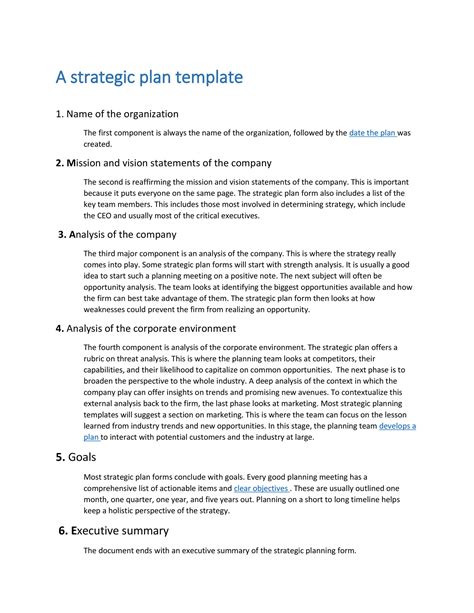 32 Great Strategic Plan Templates to Grow your Business