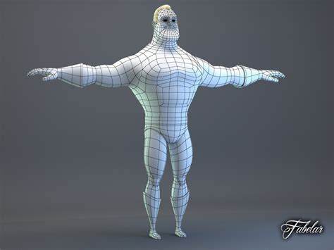 Mr Incredible 3D Model MAX OBJ 3DS FBX C4D - CGTrader.com