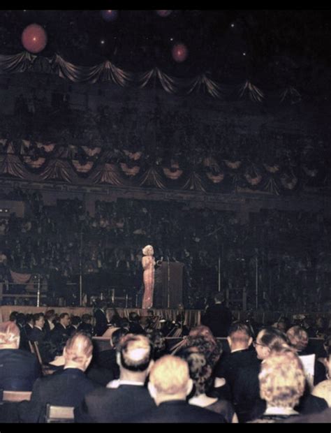 Marilyn Monroe at the John F Kennedy 45th birthday gala, at Madison ...