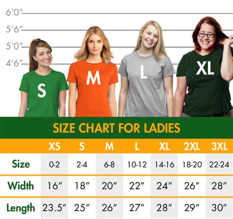 Ladies Shirt Sizing : The Ann Arbor T-shirt Company