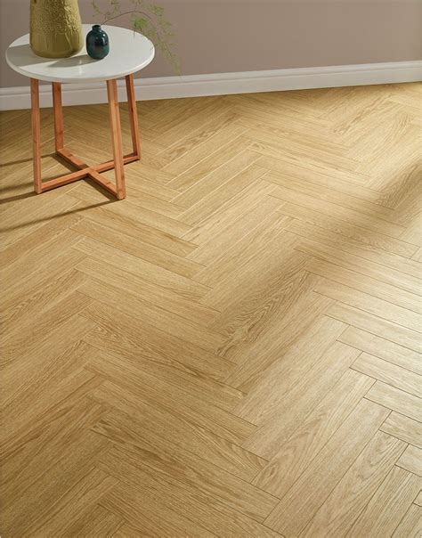 Vintage Chateau Herringbone - Light Almond Oak Laminate Flooring ...