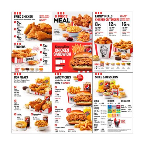 KFC Menu Prices 2024 in Ireland ( Updated June )