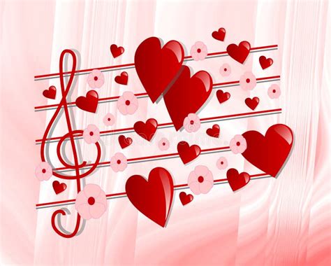 Valentine's music stock illustration. Illustration of artwork - 18009959