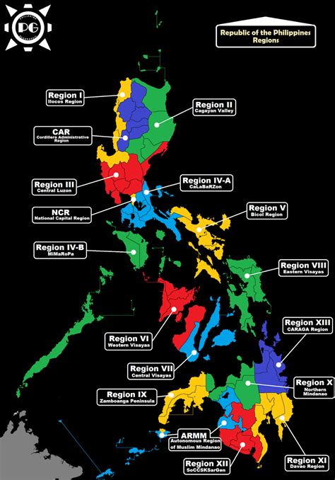 Philippine Regions Map - Travel to the Philippines