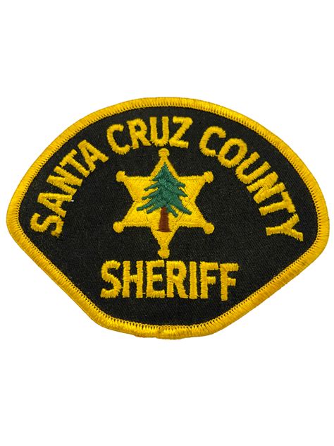 SANTA CRUZ COUNTY SHERIFF CA PATCH