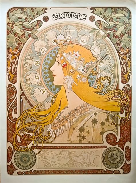 Alphonse Mucha Zodiac Calendar - Kaela Maridel