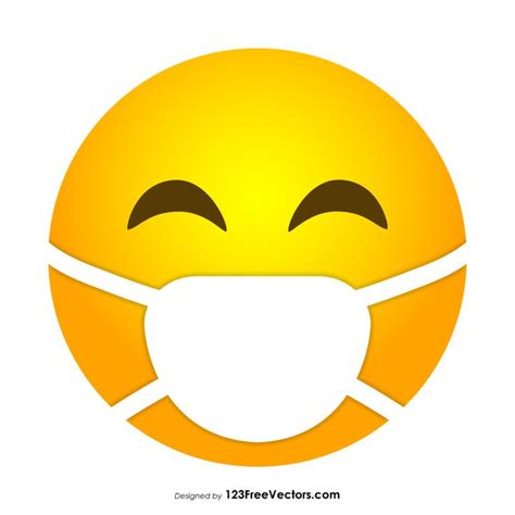 Face with Medical Mask Emoji Vector Free | Sick emoji, Emoji, Emoji mask