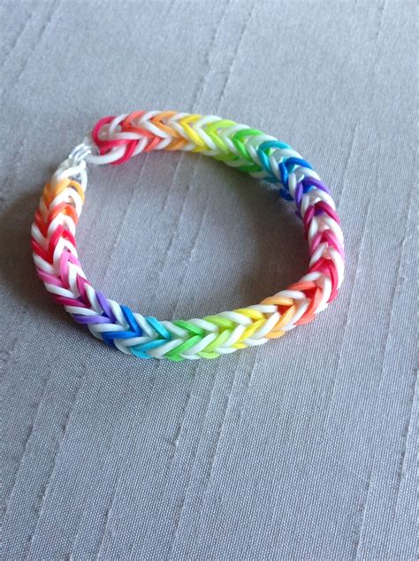 Glow In The Dark Rainbow Loom Bracelet Fishtail Design