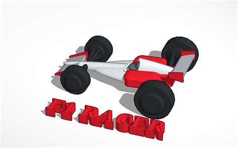 3D design F1 RACING CAR | Tinkercad