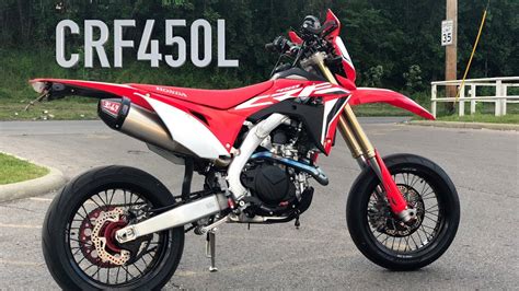 2020 CRF450L Supermoto First STREET Ride - YouTube