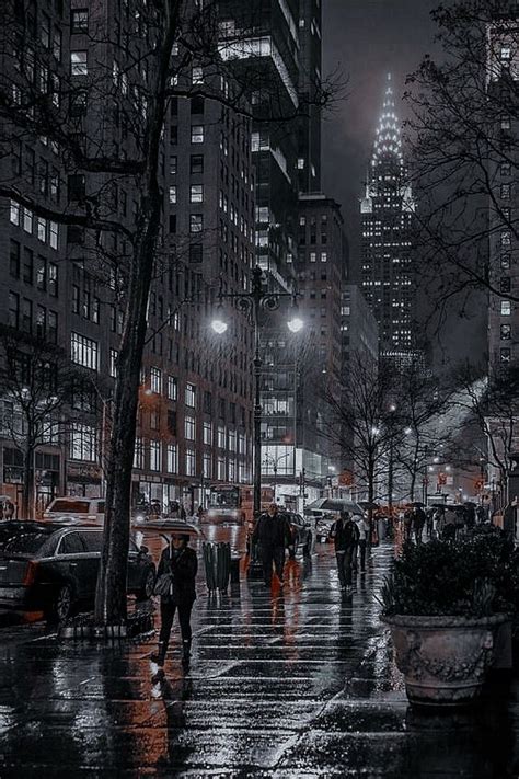 Rainy Day City Wallpaper