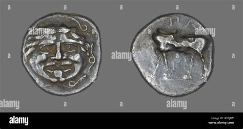 Hemidrachm (Coin) Depicting a Gorgoneion. Greek, minted in Parium ...